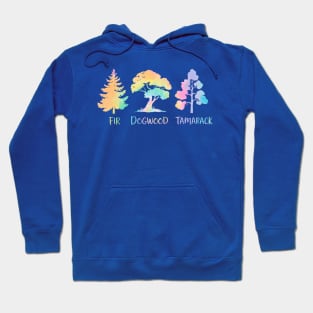 Subtle Anti Trump Fir Dogwood Tamarack Funny Tree Pun Political Nature Design Hoodie